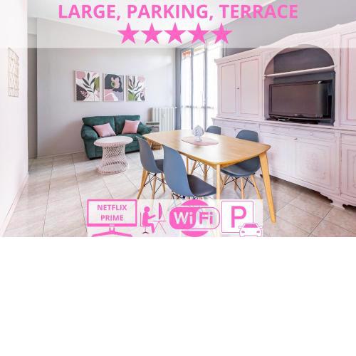 Parking & Terrace - Large 90 mq - Self ck-in & access