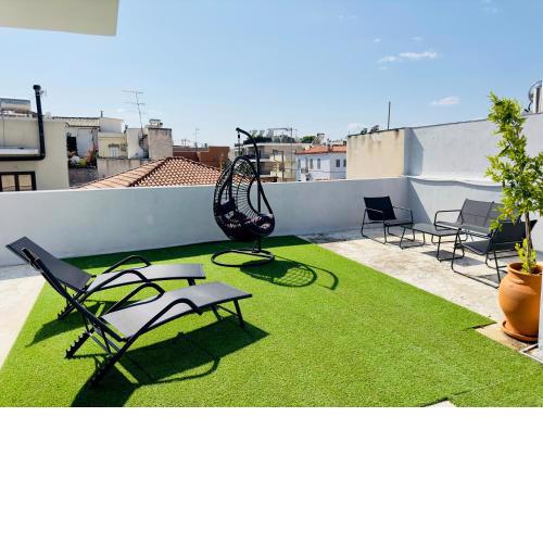 Penthouse de Yuna, 10 min à pied de l’Acropole