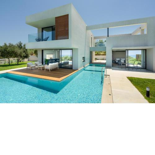 pirgos-villas, Avra & Ostria villa, Heated pool , amazing sea view