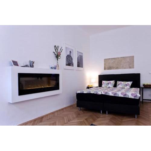 Prague Center Apartment with Fireplace