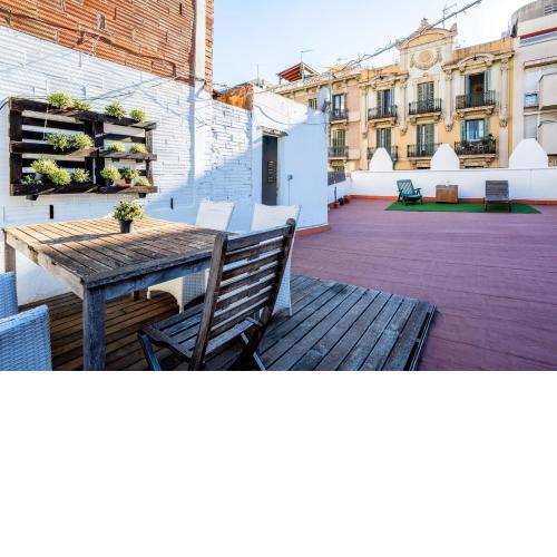 Private terrace Attico 3BD in Gran de Gracia