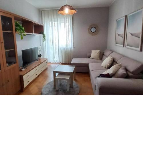 Renovated apartment, center and hospital