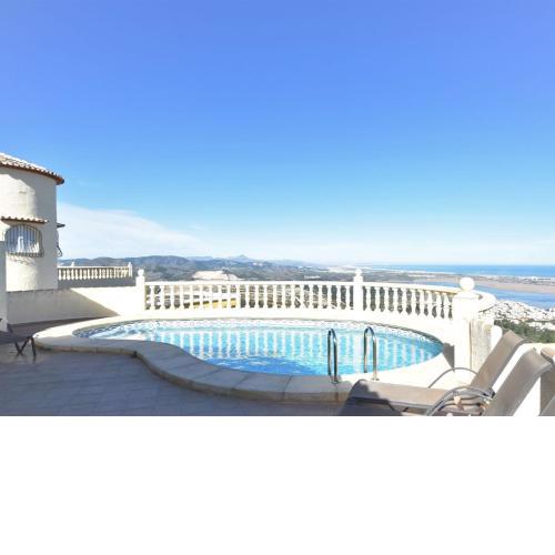 Scenic villa in Rafol d Almunia with private pool