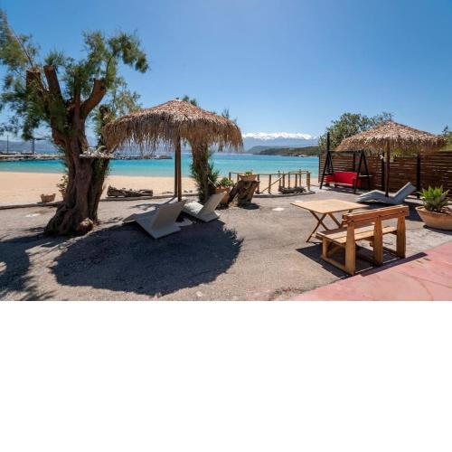 Sea and Sun Metaxy Mas, brand-new, beachfront !