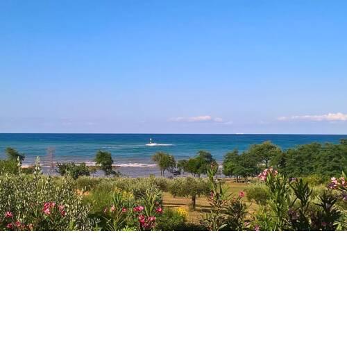 Sea view apartment next to a meadow