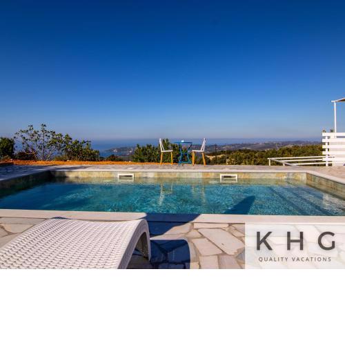 Skoumas Villa in Fagias Hill! Top view! Surrounded by olive trees!