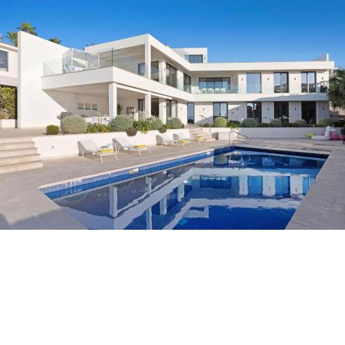 SON MARES. Cliff sea front-views. heated pool