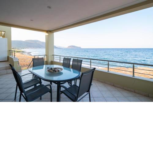 Spacious beachfront maisonettes with stunning views & a private beach