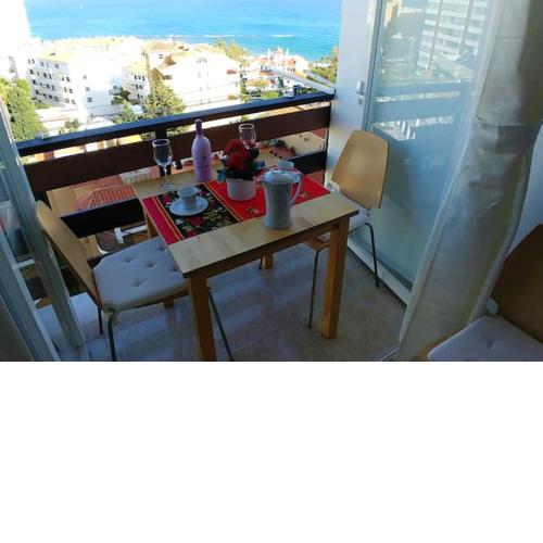 Studio at Benalmadena 220 m away from the beach with sea view shared pool and furnished balcony