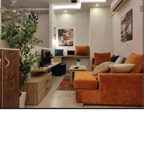 studio inside compound with private beach and pools