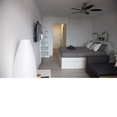 Studio with balcony and sea view