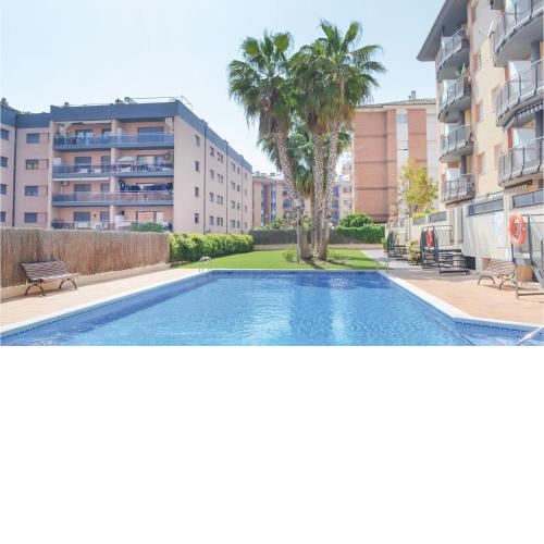 Stunning Apartment In Lloret De Mar With 1 Bedrooms, Outdoor Swimming Pool And Swimming Pool