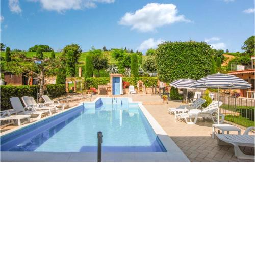 Stunning Apartment In Monte Rinaldo With Outdoor Swimming Pool, Wifi And 1 Bedrooms