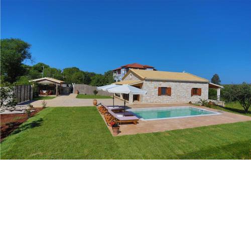 Stunning Home In Acharavi With Outdoor Swimming Pool, Wifi And Swimming Pool