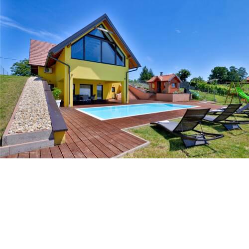 Stunning home in Selnica w/ Sauna, Heated swimming pool and 2 Bedrooms