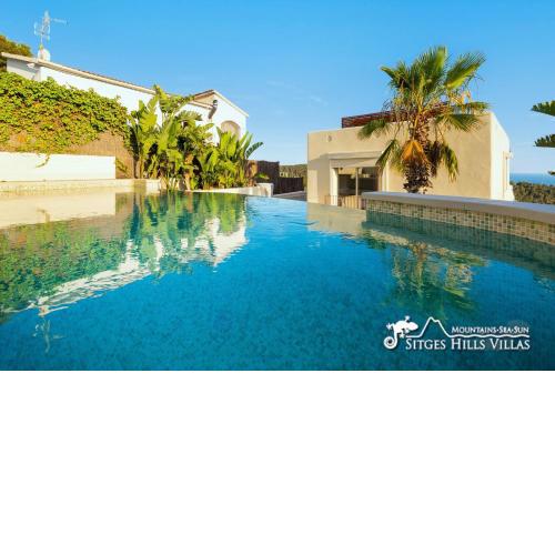 Stunning Villa Ibizenca with private pool in Sitges