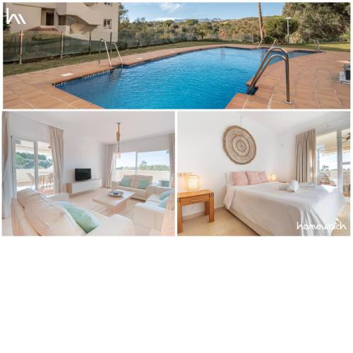 Stylish 3 bedroom flat with sea views in Elviria Marbella