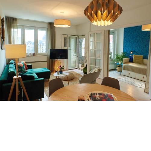 Stylish home in the center with views