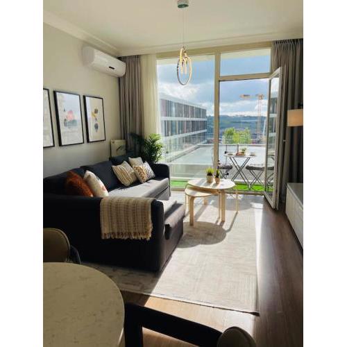 Stylish1+1 flat with sunset view