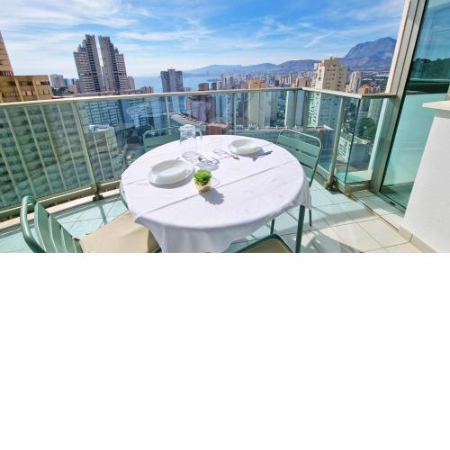 Sunny balcony with stunning sea views
