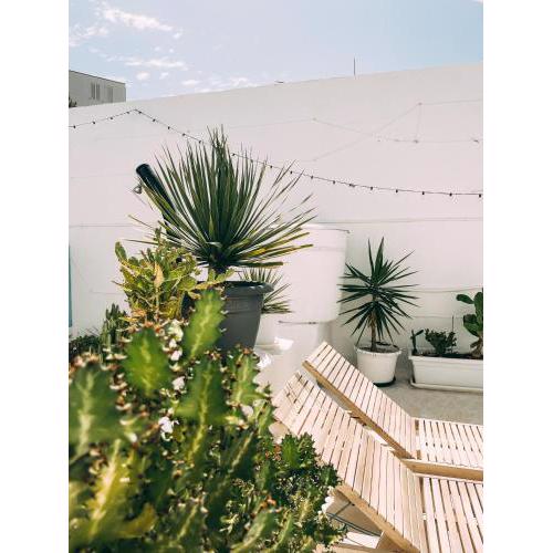 Sunset terrace at charming townhouse