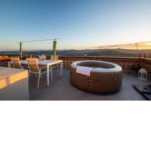 Terrazza privata con jacuzzi
