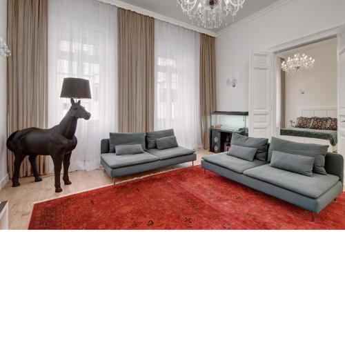The apartment is located in the city center.