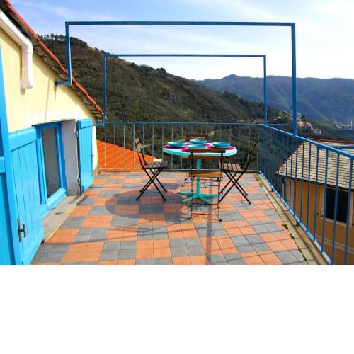 The Cinque Terre nest, with terrace and view