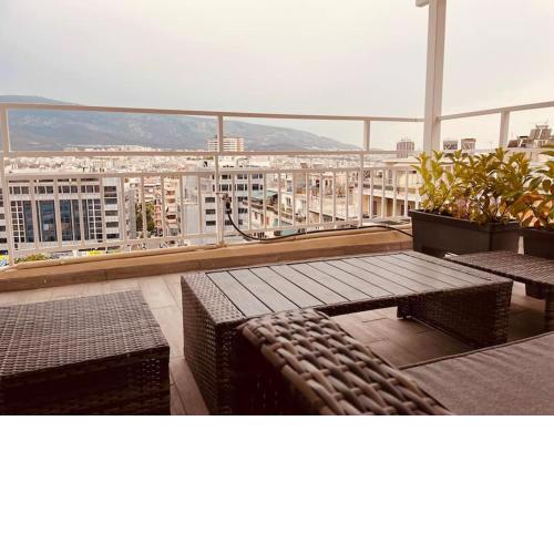 Tiny rooftop apartment