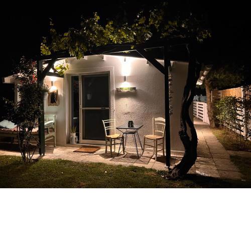 Under the vine garden house
