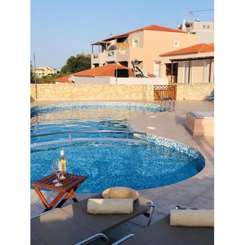 Villa Alysso with shared pool