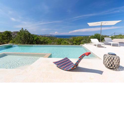 VILLA AMIRA Porto Cervo con vista Mozzafiato sul Mare,Piscina Privata,WELLNESS & SPA