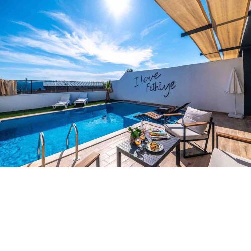 Villa Dora Fethiye - özel havuzlu 2+1 modern villa