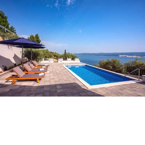 Villa Dream with private pool, 2 bedrooms with en-suite bathrooms, sea view