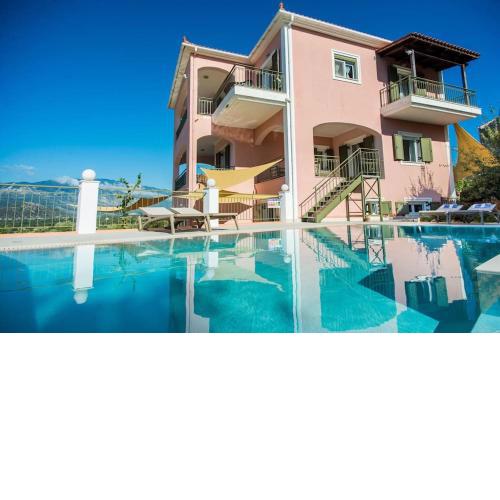 Villa Eleftheria, Lakithra - Spacious luxury villa with pool and stunning views