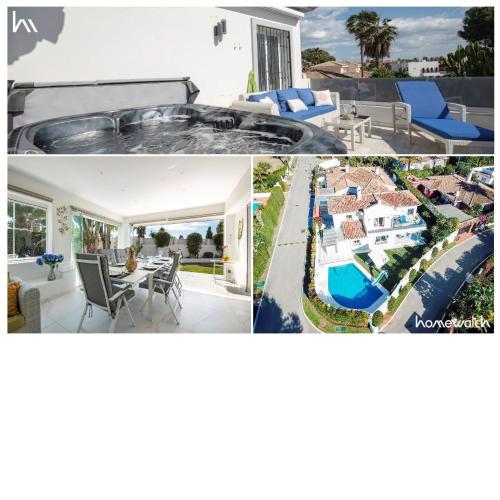 Villa encantadora junto a la playa en Los Monteros con seguridad 24 horas