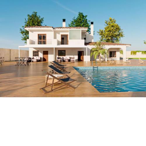 Villa Huerta 1 Manises, lujo, piscina, jacuzzi