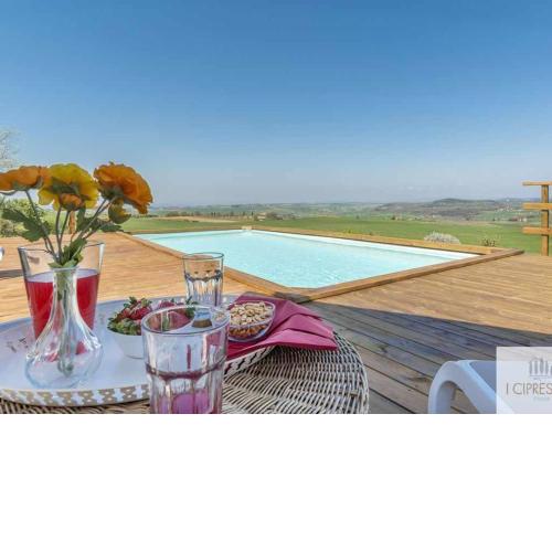 Villa I Cipressini piscina riscaldata spa Toscana