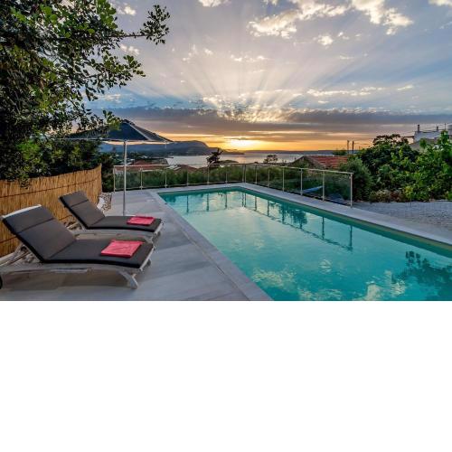Villa Myrina with Sea View