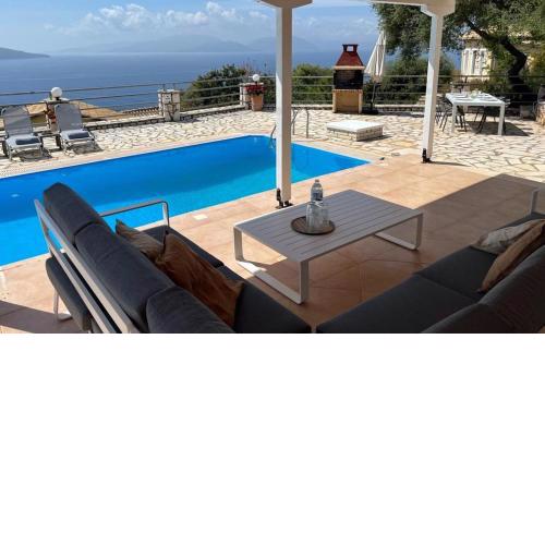 Villa Olivia Greece with private pool & seaview in Sivota Lefkada