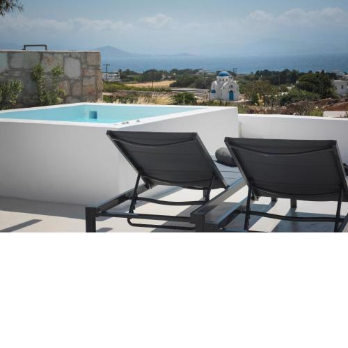 WHITE New 1BD House with Private Jacuzzi in Isterni