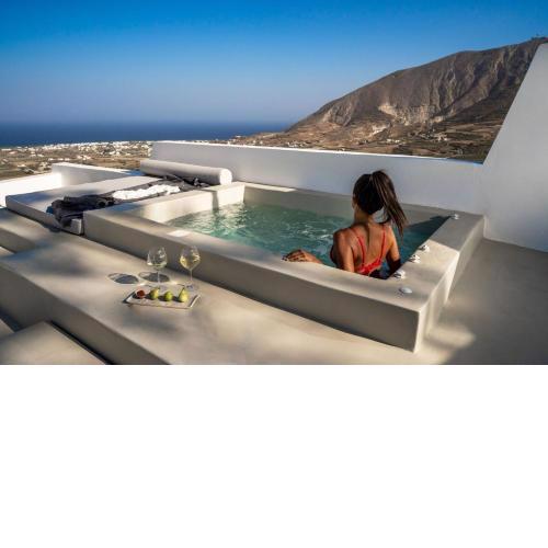 Wonderful Santorini Villa 1 Bedroom Villa Gonia Astonishing Views and Outdoor Jacuzzi Exo Gonia