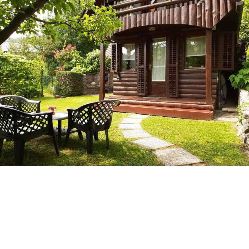 Wooden cabin with a view