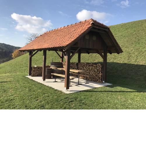 Wooden hut at tourist farm Artisek
