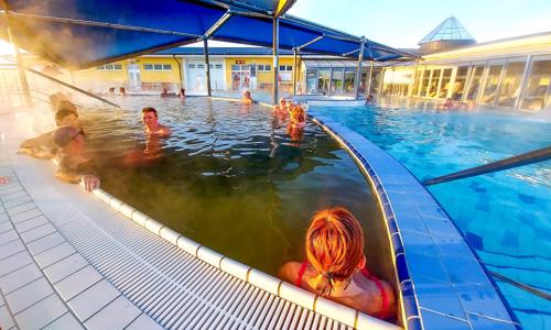 Južné Slovensko 350 m od Thermal Nesvady: Penzión Nesvady v štúdiu s kuchynkou + zľava na vstupy do kúpeľov