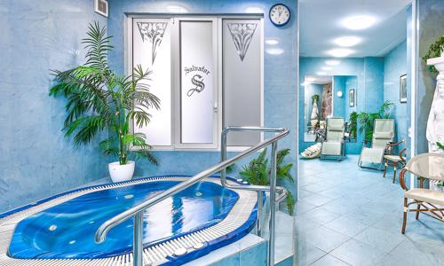 Karlove Vary oproti Mlýnskej kolonáde: Hotel Salvator **** s raňajkami, vstupom do wellness, masážou a drinkom