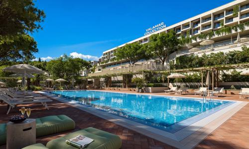 Ostrov Rab luxusne: Arba Resort by Valamar **** s all inclusive, bazénmi, saunou a programom + deti zadarmo