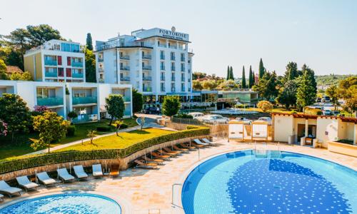 Slovinsko 650 m od pláže: Portorož v Boutique Hoteli Portorose **** s raňajkami/polpenziou a vonkajším bazénom