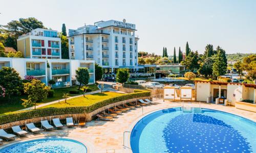 Slovinsko 650 m od pláže: Portorož v Boutique Hoteli Portorose **** s raňajkami/polpenziou a vonkajším bazénom